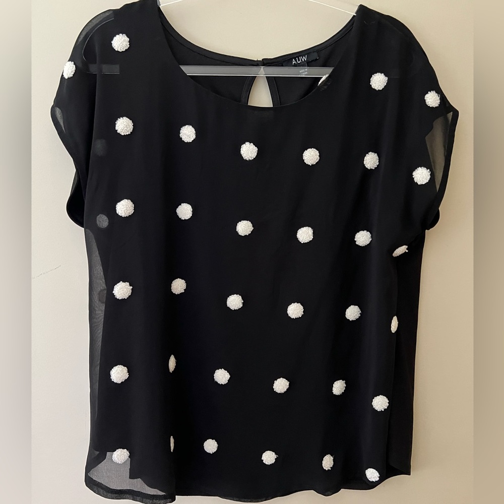 A.U.W  Black and White Top